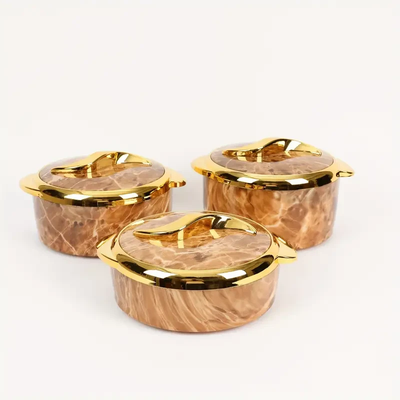 3pcs Golden Touch Food Warmer Set