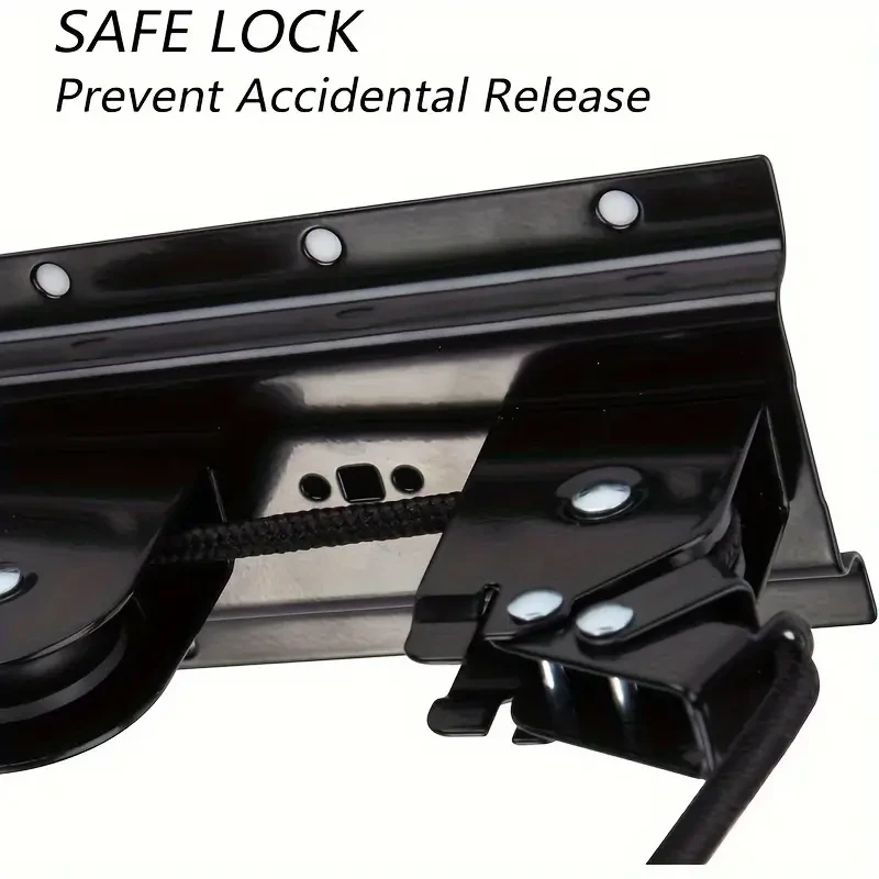 Overhead Storage System For Bikes & Snowboards, Bike Lift Bicycle Hoists, Ceiling Mount Lift Hoist Storage Rack For Garage Indoor, Convenient Bicycle Or Ladder Storage Hangers