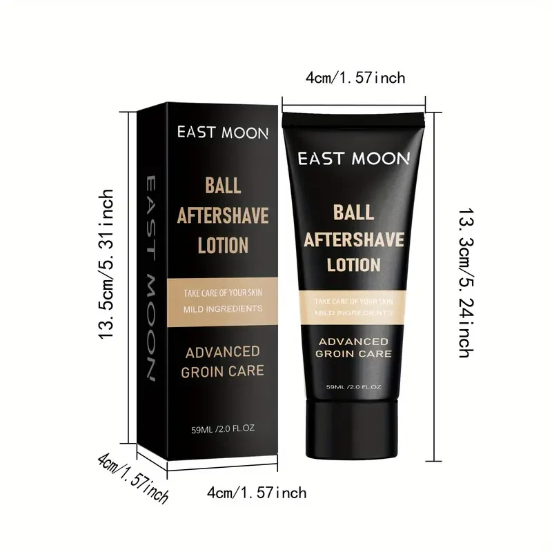 Men's Soothing Aftershave Lotion, 59ml - Moisturizing Body Balm For Dry, Skin Nourishment With Safe Ingredients Like Aloe Vera & Avocado Extract