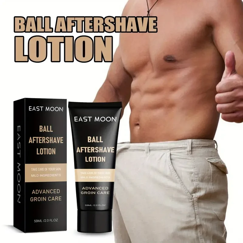 Men's Soothing Aftershave Lotion, 59ml - Moisturizing Body Balm For Dry, Skin Nourishment With Safe Ingredients Like Aloe Vera & Avocado Extract