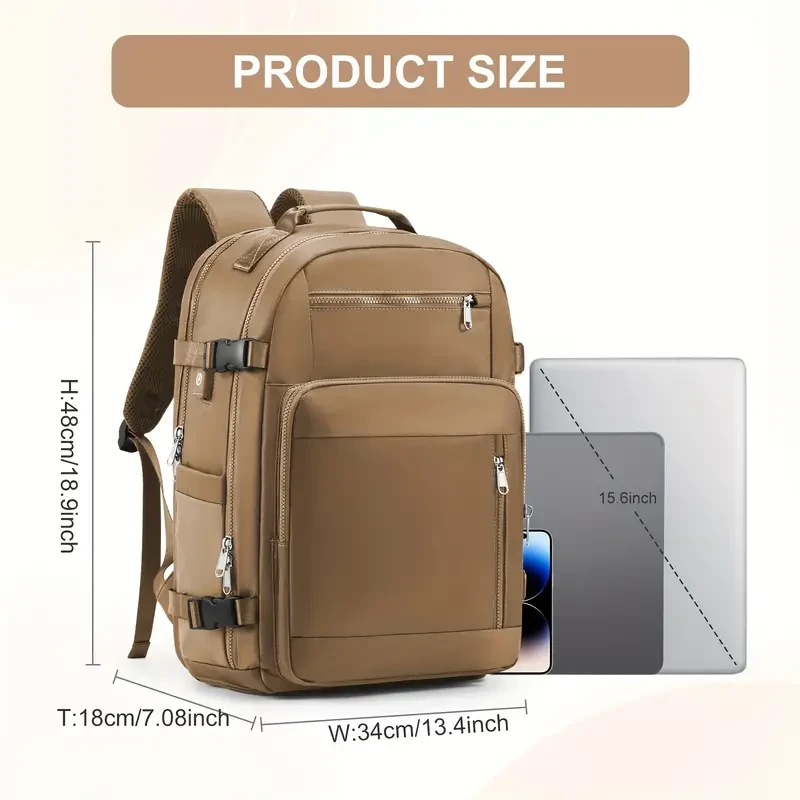 Versatile Luggage Backpack with Shoes Compartment - Urban Hiking, Commuter Laptop, and Fitness Storage Bag
