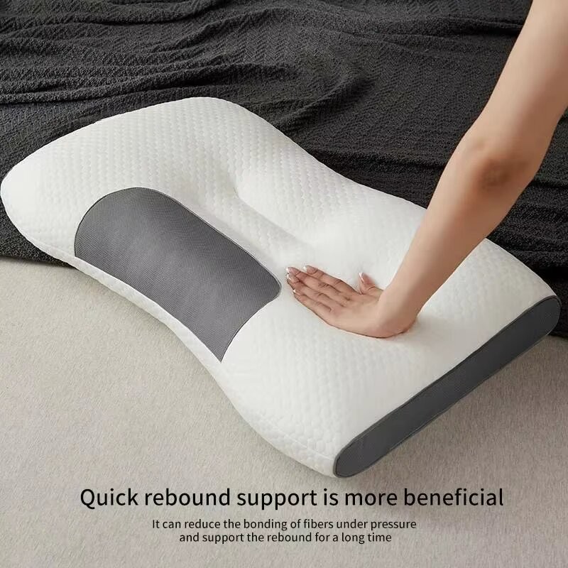 Honeycomb Massage Pillow Cervical Support, Antibacterial, Anti-Mite, Sleep Aid, Home Pillow Core