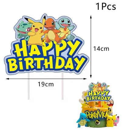 Pokemon Cake Topper Anime