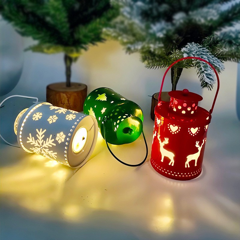 hristmas LED Candle Lanterns  Nordic Style Decorative Electronic Candles for Holiday Decor