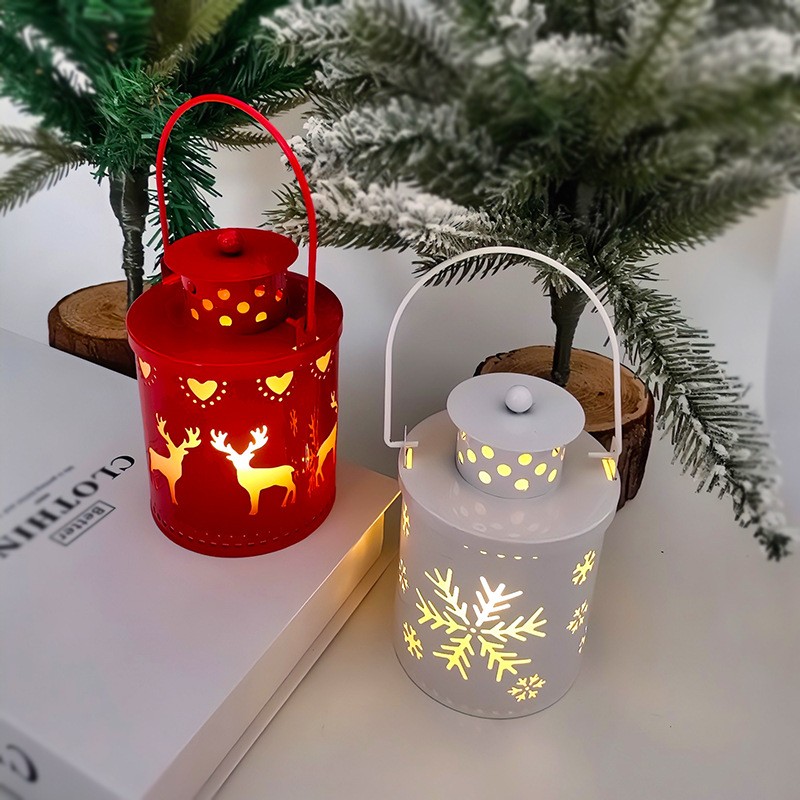 hristmas LED Candle Lanterns  Nordic Style Decorative Electronic Candles for Holiday Decor