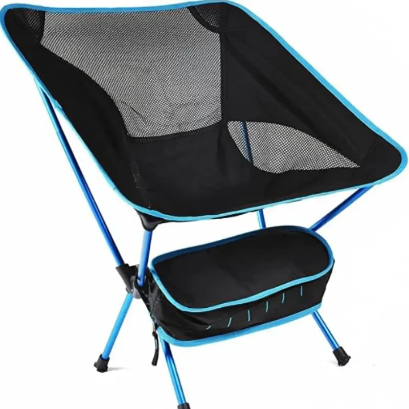 Ultra-Lightweight Deluxe Portable Camping Chair - Compact Folding Backpacking Chair with Carrying Bag, Collapsible, Ergonomic, and Water-Resistant
