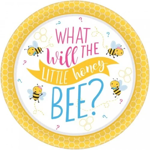 "What Will It Bee? 10 1/2""/26cm Round Plates - Pack of 8