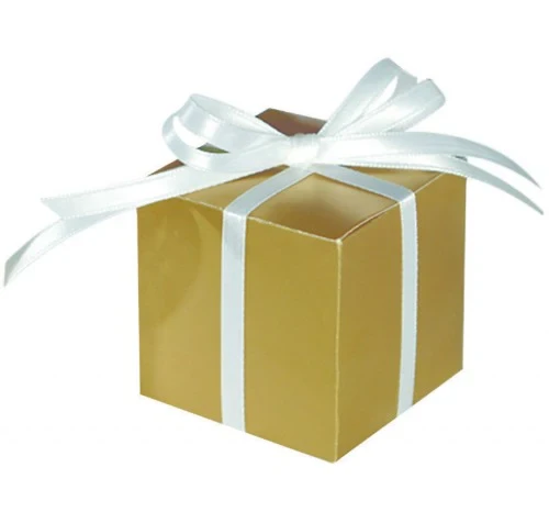 Mega Pack Paper Favour Box - Gold (100 units)