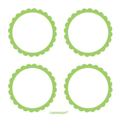 Labels Scalloped - Kiwi (5 units) - Pack of 5