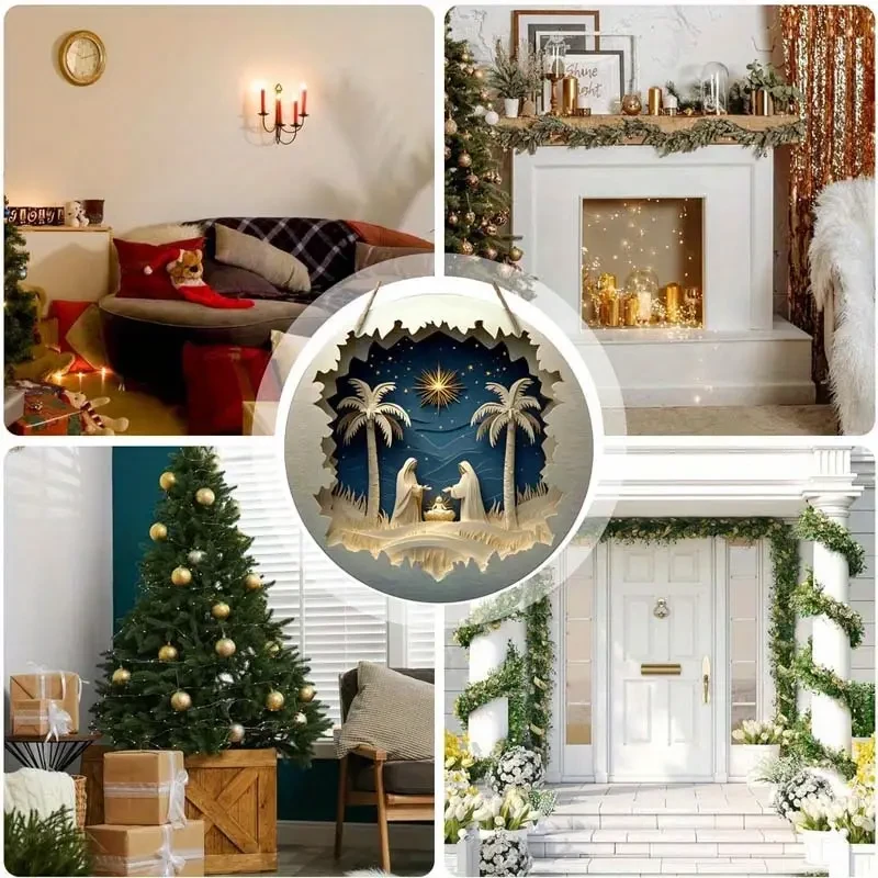 20.32cm Round Farmhouse Door Hanger