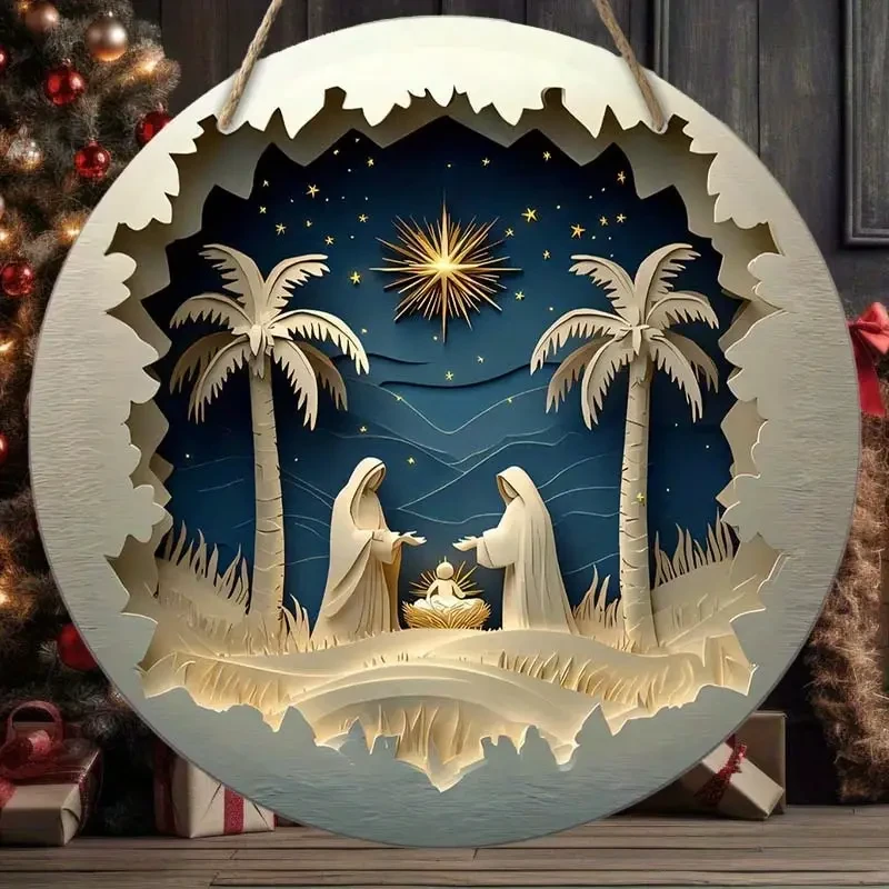 20.32cm Round Farmhouse Door Hanger