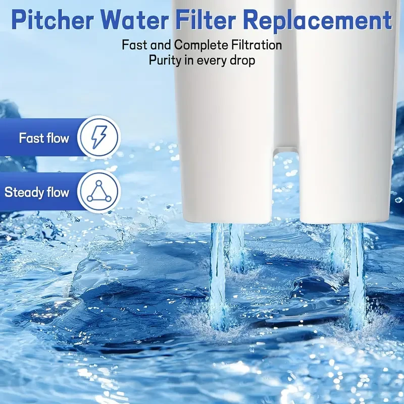 2/4/6pcs, Standard Water Filter Replacements For Brita Water Pitchers And Dispensers, NSF Certified To Reduce Chlorine And Bad Taste, BPA Free