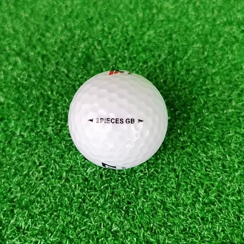 5pcs White Three-Layer Golf Balls 44g, Hardness 80, Game-Ready Golf Accessories
