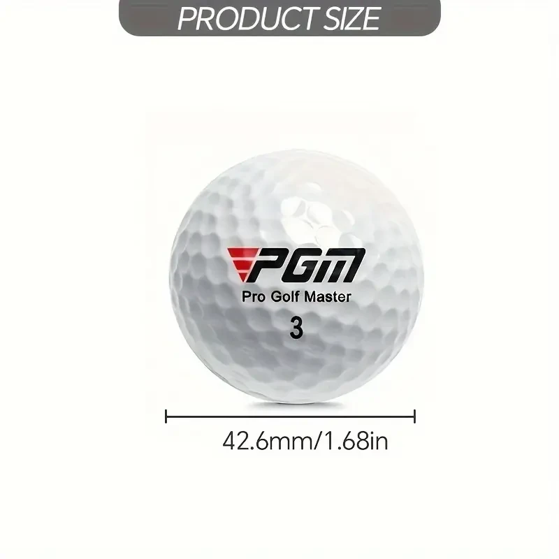 5pcs White Three-Layer Golf Balls 44g, Hardness 80, Game-Ready Golf Accessories