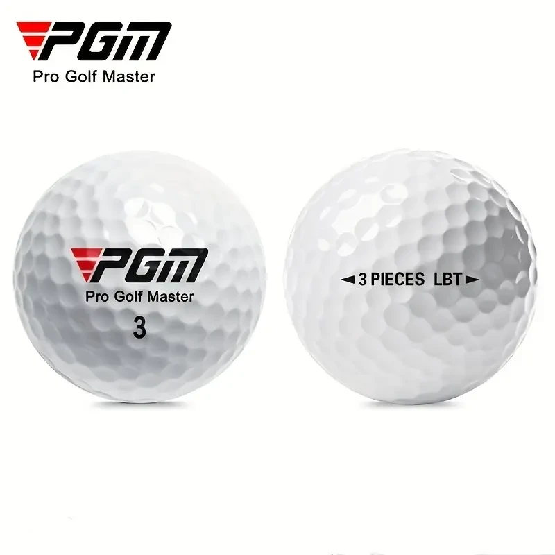 5pcs White Three-Layer Golf Balls  44g, Hardness 80, Game-Ready Golf Accessories