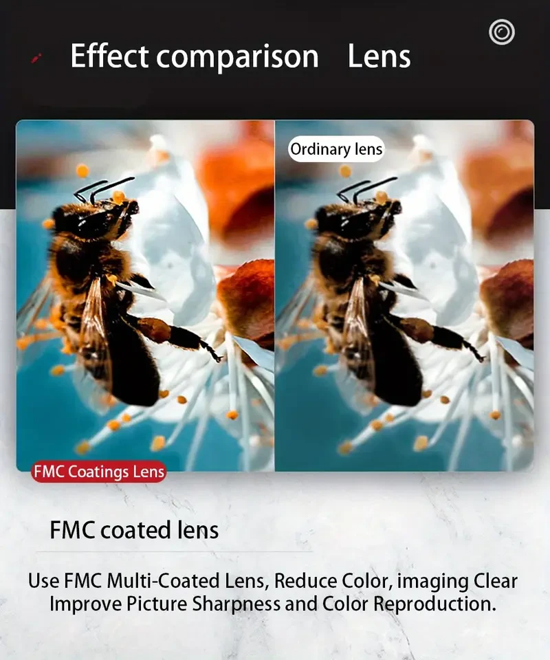 High-Definition Long-Distance Monocular Telescope - 10X Magnification, Portable for Bird Watching, Camping, Hunting & Travel - Perfect Gift for Thanksgiving, Halloween, Christmas