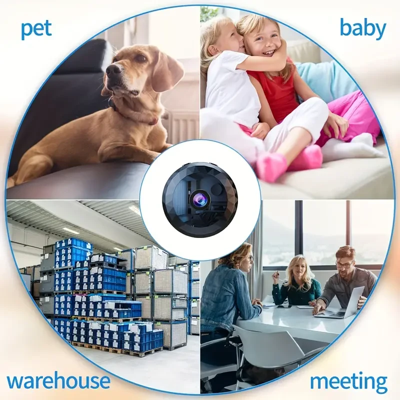 Wireless Mini WiFi Security Camera - Night Vision and Motion Detection
