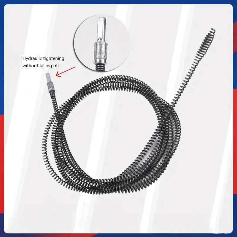 1pc Electric Drill Pipe Dredging Tool Spring Pipe Sewer Dredger Bathroom Kitchen Drain Cleaner Sink Clog Remover