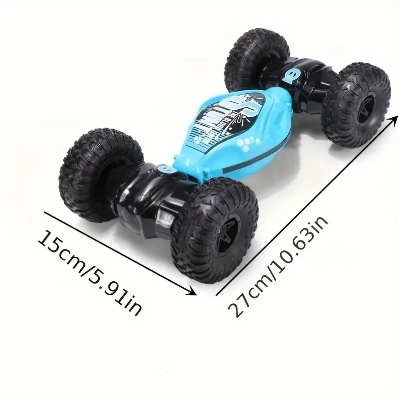 LED-Lit Gesture-Controlled Stunt RC Car Transforming, Climbing, & Rechargeable