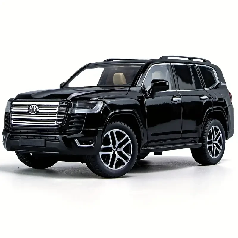 Toyota Land Cruiser 1/24 Scale Diecast Pull-Back Action, Light & Sound Zinc Alloy Toy Car