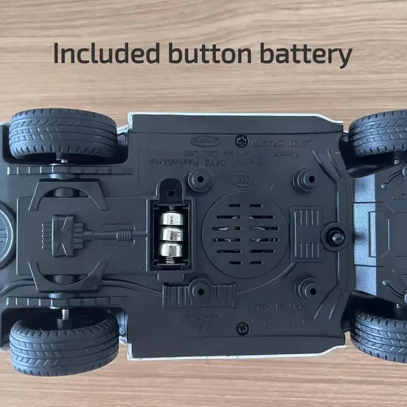 Toyota Land Cruiser 1/24 Scale Diecast Pull-Back Action, Light & Sound Zinc Alloy Toy Car