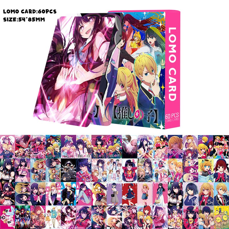 60PCS/Set Anime Oshi No Ko Lomo Cards HD Printed Photo Cards for Fans