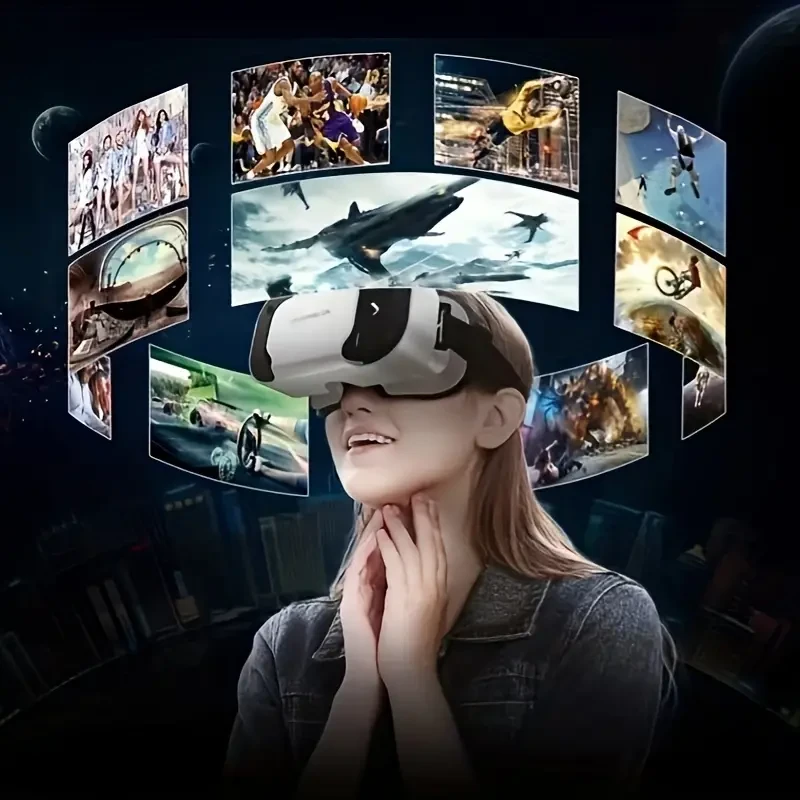 VR Glasses, 3D Stereo Cinema, Virtual Reality, Panorama, Immersive, 3DVR, Smartphone BOX