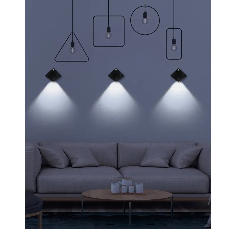 Wireless USB Rechargeable Human Sensing Wall Lamp