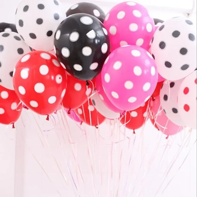 Wave Point Globos Minnie Birthday Wedding Polka Dot Ballons Party Decor