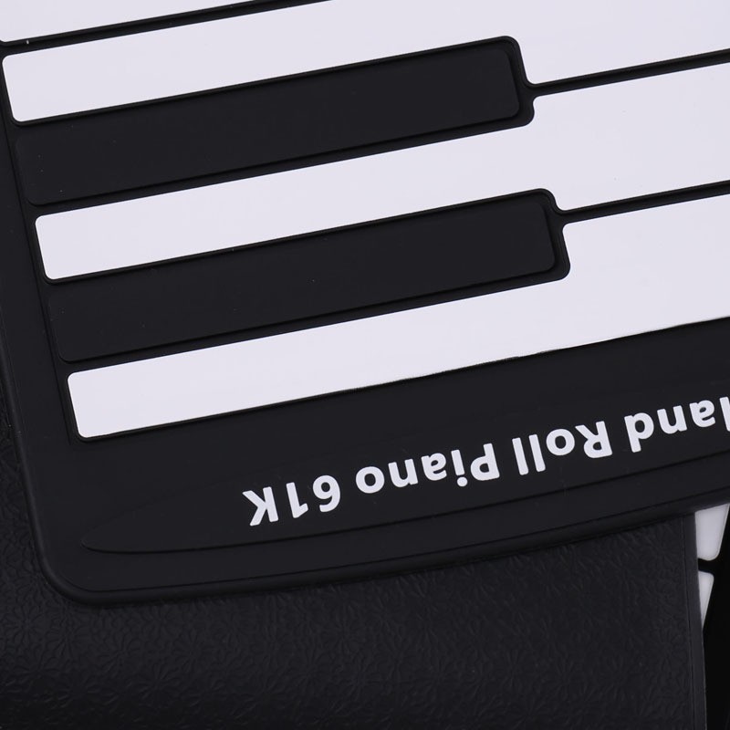 Portable 61-Key Roll Up Piano  Flexible ABS Plastic & Silicone Rubber Electronic Soft Keyboard