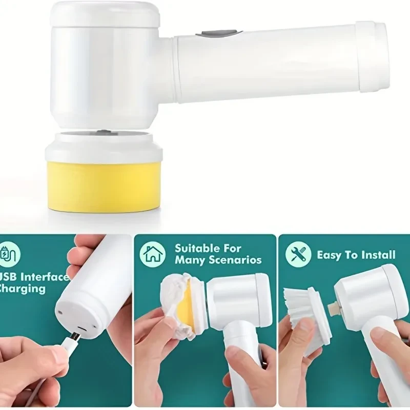 Handheld Kitch Cleaner Coldless Rotary Brush