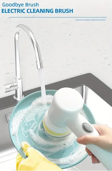 Handheld Kitch Cleaner Coldless Rotary Brush