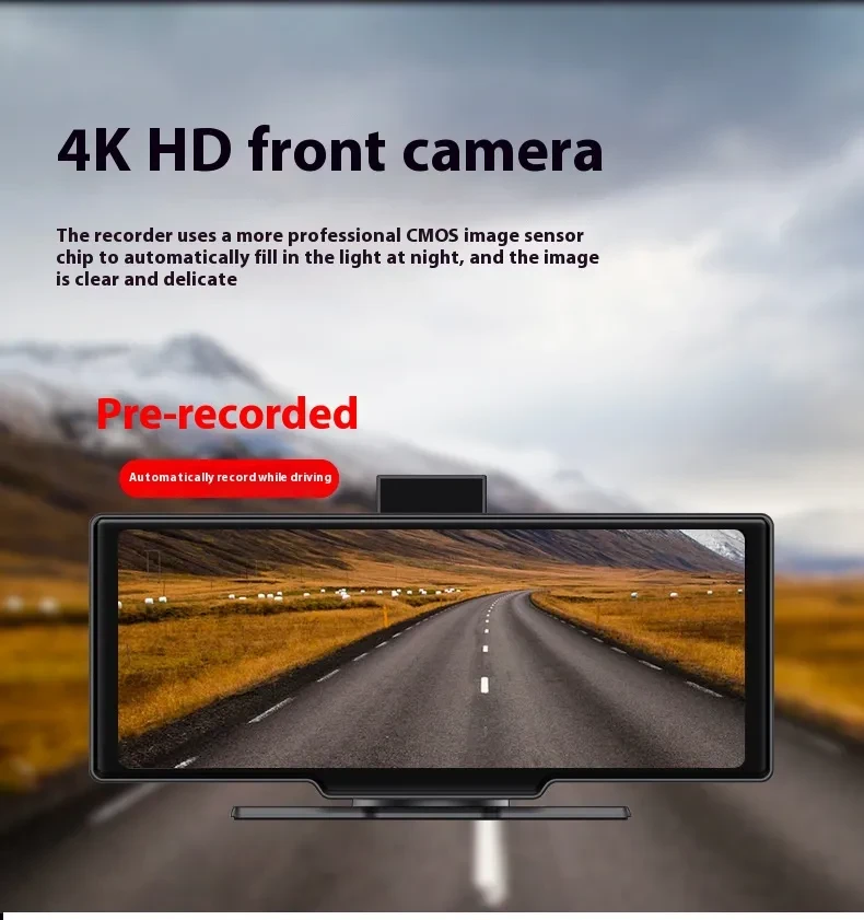 1026-inch Wireless Carplay Recorder Multimedia Car