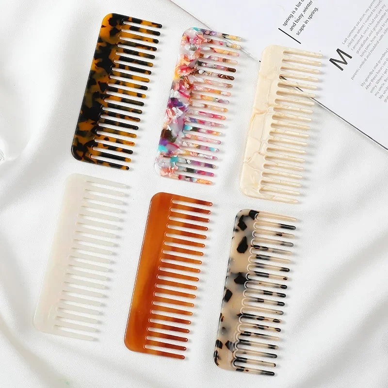Korean Fashion Wide-Tooth Acetate Hair Comb