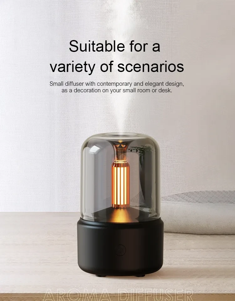 Light Humidifier Candlelight Aroma Diffuser
