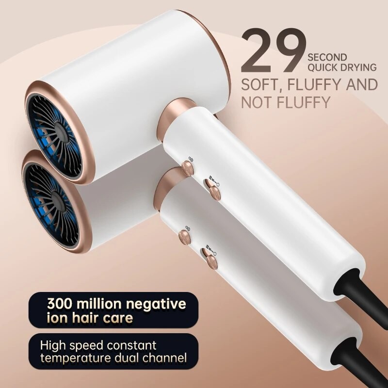 High-Speed Electric Hair Dryer Low Noise, Constant Temperature, Quick-Drying