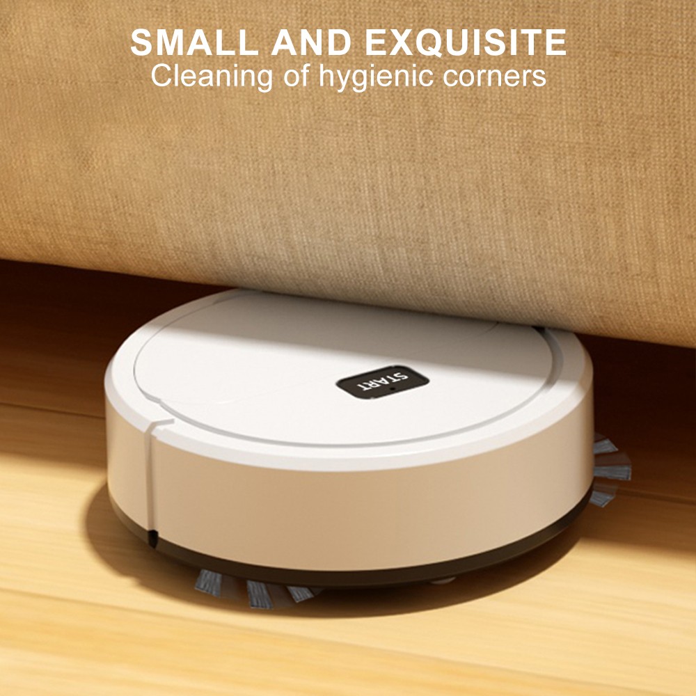 Fully Automatic 3-in-1 Robot Vacuum Cleaner Sweeping, Vacuuming & Mopping Mini Intelligent Home Floor Cleane