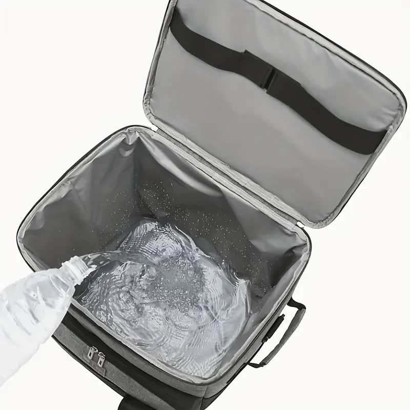 Picnic Bag Insulation Bag Large Meal Container Lunch Bag with Strip