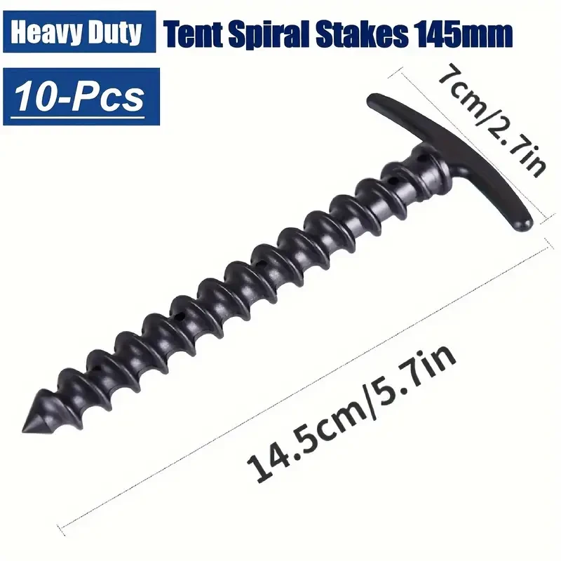 10Pack Camping Tent Shelters Tent Awning Sunshade Canopy Tent Pegs Stakes Outdoor Ground Anchors Tent Pegs Gear Camping Accessories Tools Heavy Duty