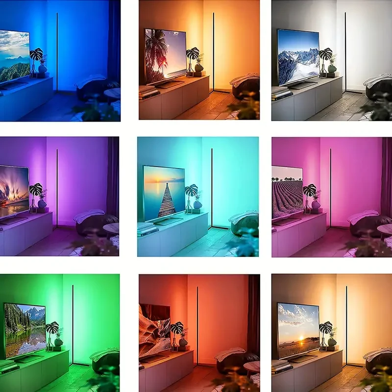 RGB Wall Corner Ambient Light - Remote Control with Music and Timer