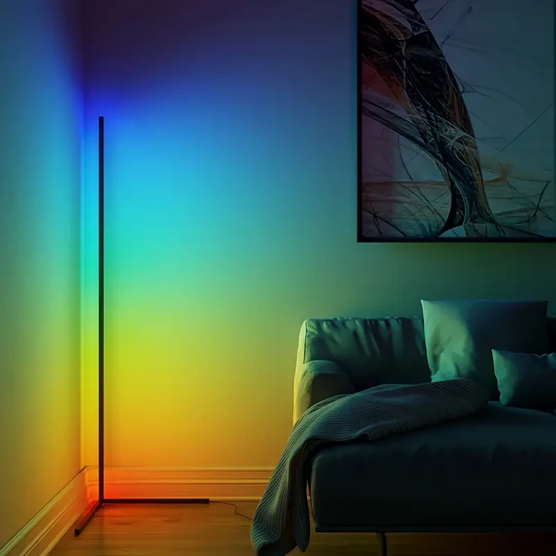 RGB Wall Corner Ambient Light - Remote Control with Music and Timer