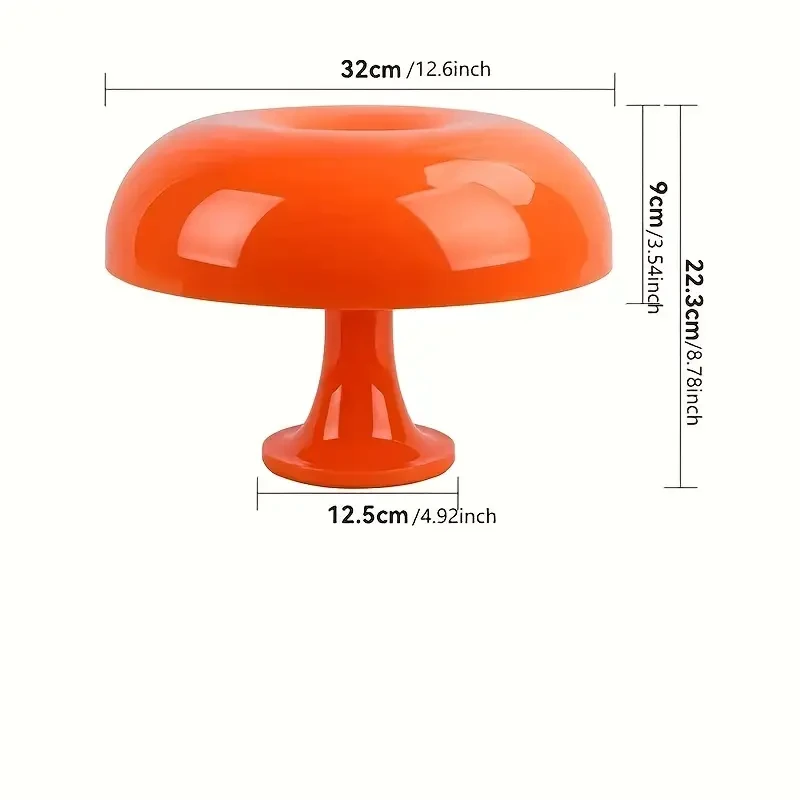 LED Mushroom Table Lamp - Modern Minimalist for Hotel and Home Decor