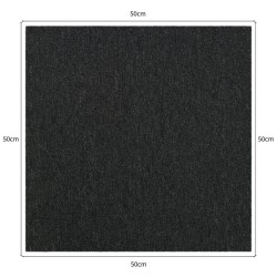 Carpet Tiles Mat Black 0.9KG Per Tile