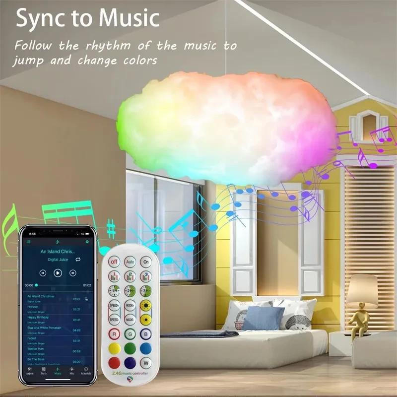 USB Cloud Light APP Control Music