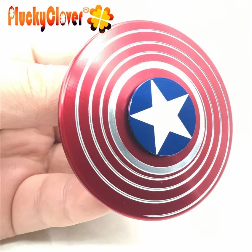 Captain America Hand Fidget Spinner Metal Superheroes Metallic Gyro