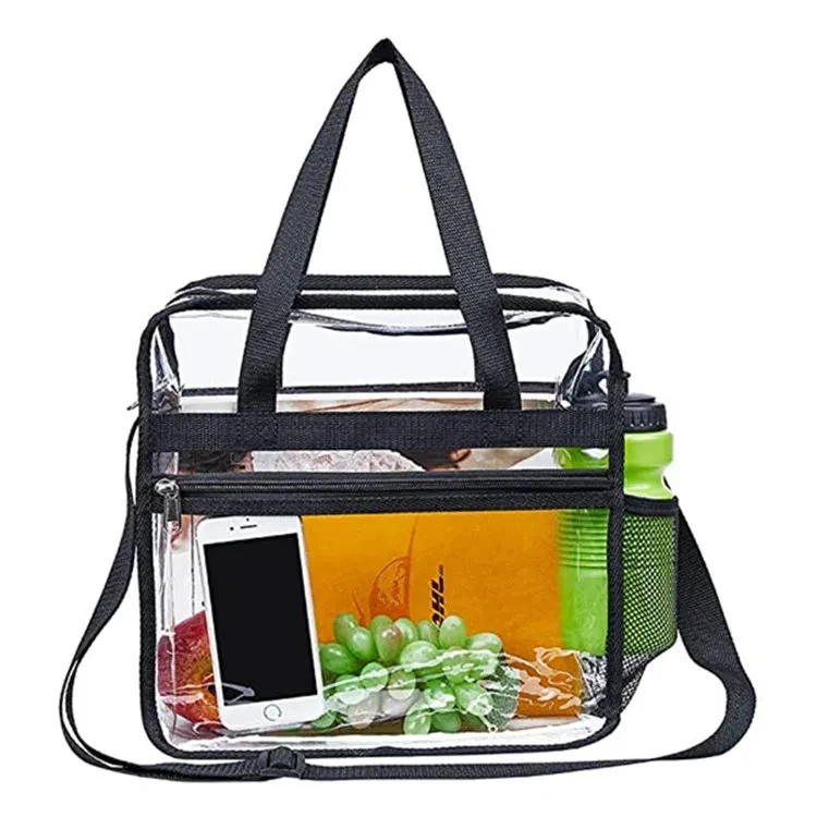PVC Transparent Large Capacity Supermarket Shopping Bag