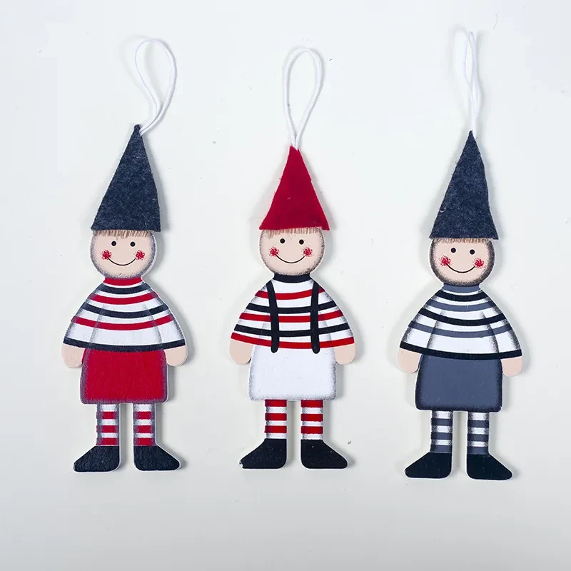 Christmas Tree Creative Wooden Boy Girl Decoration
