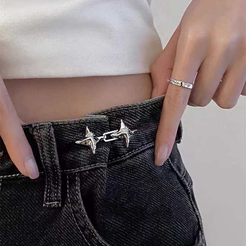 Adjustable Four-Pointed Star Waist Tightening Buckle