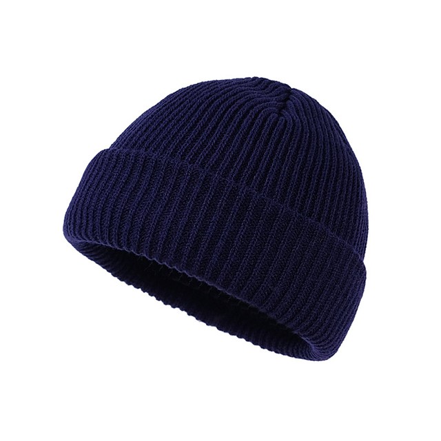 Rimiut Knitted Wool Beanie  Simple Warm Skull Cap