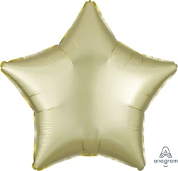 45cm Standard Xl Satin Luxe Pastel Yellow Star